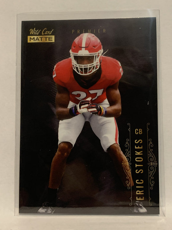 #MBC-20 Eric Stokes Rookie Georgia 2021 Wild Card Matte Football Card NHL