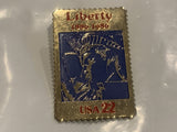 Liberty 1886 1986 USA 22 cent Stamp Lapel Hat Pin ED