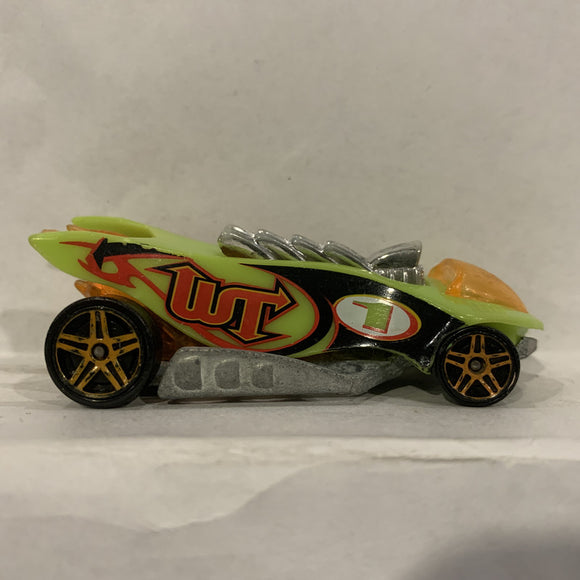 Green Turbo Flame ©1995 Hot Wheels Diecast Car ED