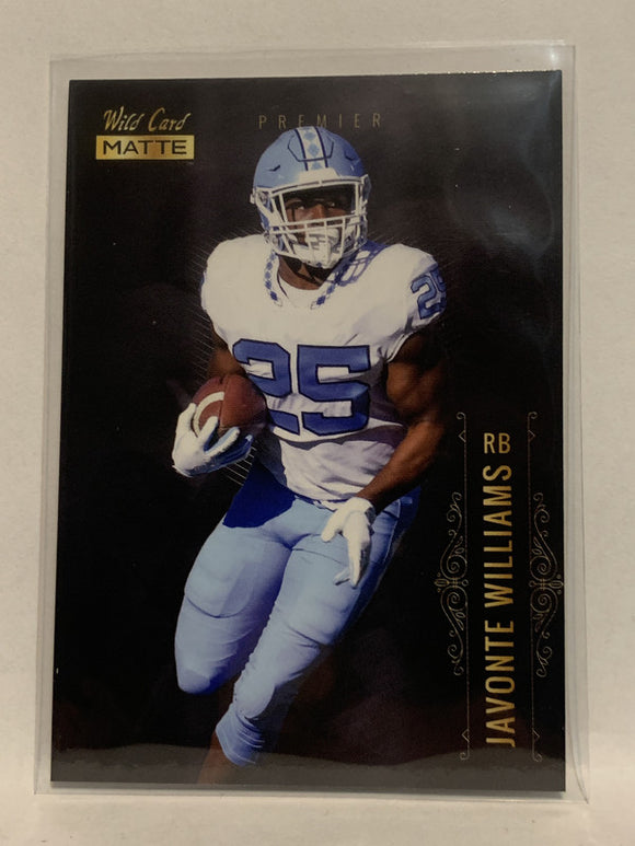 #MBC-8 Javonte Williams Rookie UNC 2021 Wild Card Matte Football Card NHL