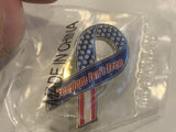 Freedom Isn't Free Ribbon Lapel Hat Pin ED