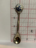 Blue White Windmill Souvenir Spoon