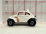 White Volkswagen Beetle 1983 Hot Wheels Diecast Car
