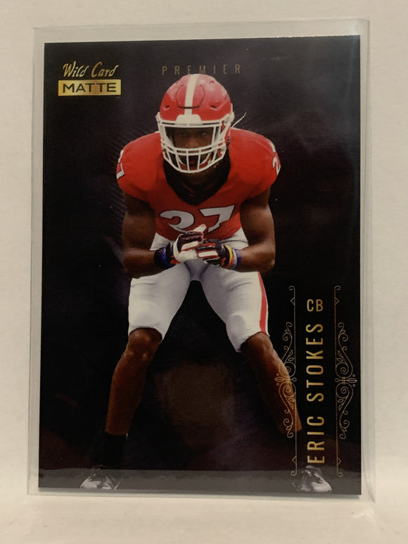 #MBC-20 Eric Stokes Rookie Georgia 2021 Wild Card Matte Football Card NHL