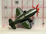 Green Mad Propz Plane Army Hot Wheels Diecast Car