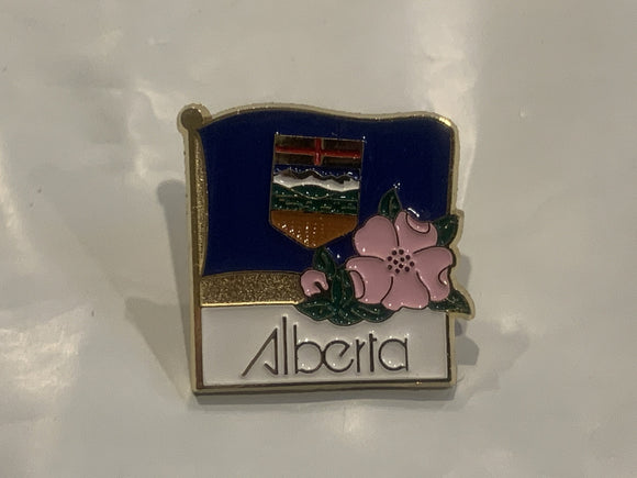 Alberta Province Flag Lapel Hat Pin BQ