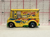 Yellow Ice Cream Van R0929 G20 Hot Wheels Diecast Car