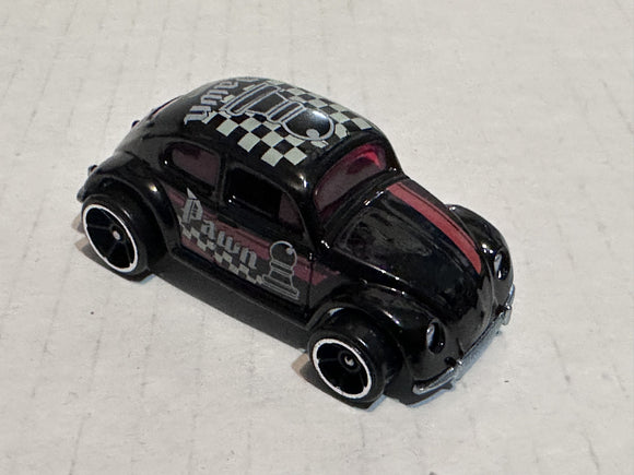 Black Pawn Volkswagen Beetle 1988 7671 Hot Wheels Diecast Car