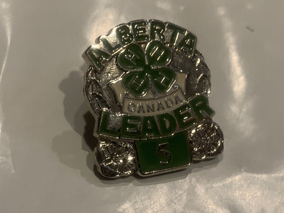 Alberta 4-H Canada Leader #5 Lapel Hat Pin ED