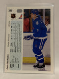 #295 Curtis Leschyshyn Quebec Nordiques 1990-91 Upper Deck Hockey Card  NHL