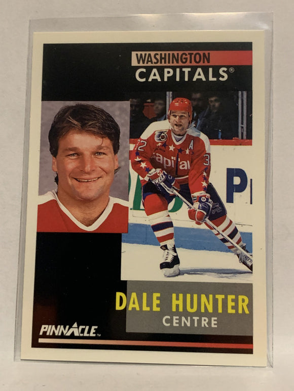 #40 Dale Hunter Washington Capitals 1991-92 Pinnacle Hockey Card  NHL