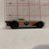 Grey Star Wars Fast FeLion ©2008 Hot Wheels Diecast Car EE