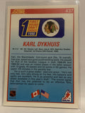#437 Karl Dykhuis Rookie Chicago Blackhawks 1990-91 Score Hockey Card  NHL