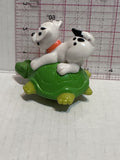 Puppy Riding a Green Turtle 101 Dalmation Disney Mcdonalds Toy Character