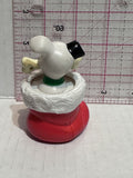 Puppy Sitting in a Red Christmas Stocking with a Bone 101 Dalmation Disney Mcdonalds Toy Character