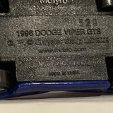 Blue 1996 Dodge Viper GTS ©2009 Maisto Diecast Car EE