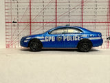 Blue Police Car Ford Fusion E03 Hot Wheels Diecast Car