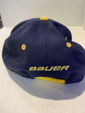 Blue Yellow Leduc Roughnecks Bauer Hockey New Era Snapback Ball Hat Cap