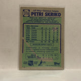 #316 Petri Skriko Vancouver Canucks 1990-91 Topps Hockey Card JZ