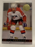 #35 Peter Ferraro   Team USA 1993-94 Images Four Sport Hockey Card  NHL