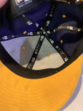 Blue Yellow Leduc Roughnecks Bauer Hockey New Era Snapback Ball Hat Cap