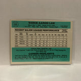 #546 Vance Aaron Law Chicago White Sox 1984 Donruss Baseball Card IV