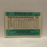 #526 Dennis Patrick Lamp Chicago White Sox 1984 Donruss Baseball Card IV