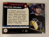 #199 Martin Straka Pittsburgh Pirates 1998-99 Omega Hockey Card  NHL