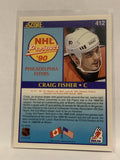 #412 Craig Fisher Rookie Philadelphia Flyers 1990-91 Score Hockey Card  NHL