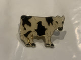 Black & White Dairy Cow Holstein Lapel Hat Pin EE