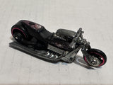 Black Airy 8 Motorcycle Hot Wheels Diecast Car