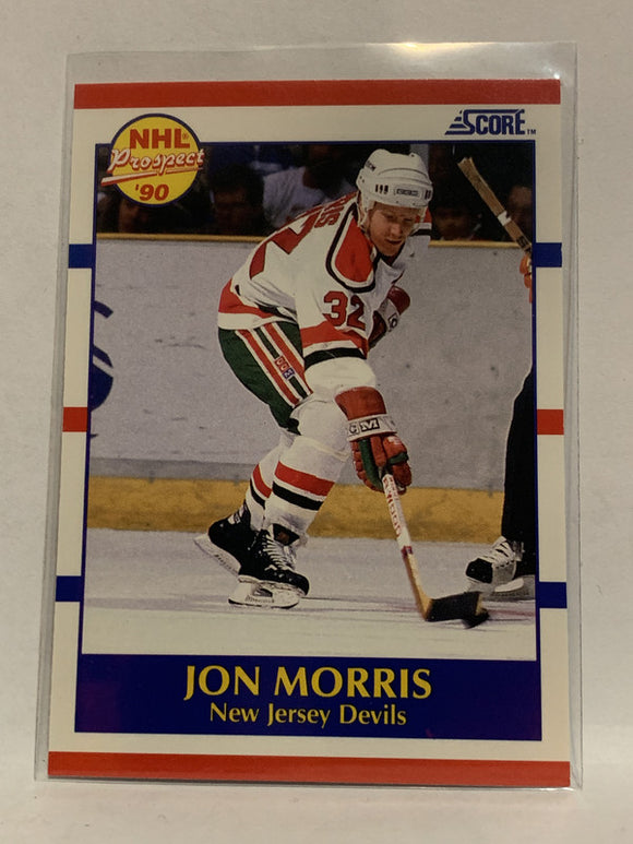 #401 Jon Morris Rookie New Jersey Devils 1990-91 Score Hockey Card  NHL