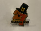 Calgary 1990 2&7 TV Thanksgiving Lapel Hat Pin BR