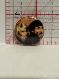 Couple Movie Characters Button Pinback