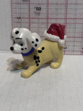Puppy Playing with a Red Christmas Santa Cap 101 Dalmation Disney Mcdonalds Toy Character