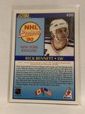 #400 Rick Bennett Rookie New York Rangers 1990-91 Score Hockey Card  NHL