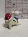 Puppy Playing with a Red Christmas Santa Cap 101 Dalmation Disney Mcdonalds Toy Character