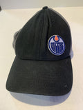 Black Edmonton Oilers NHL S/M Flexfit Ball Hat Cap