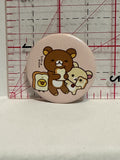 Teddy Bears Eating Sandwiches Button Pinback