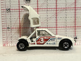 White Peugeot #3 1988 Hot Wheels Diecast Car
