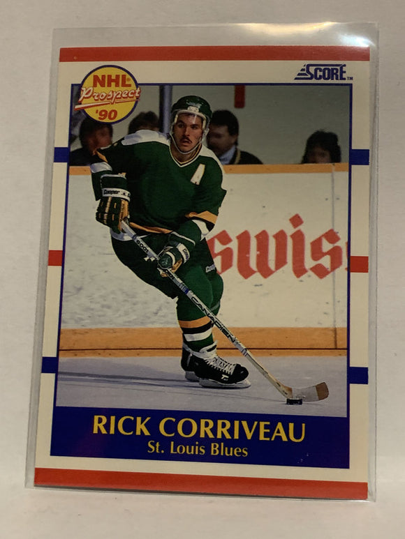 #396 Rick Corriveau Rookie St Louis Blues 1990-91 Score Hockey Card  NHL