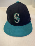 Black Blue Seattle Mariners MLB New Era 6 1/2 Ball Hat Cap