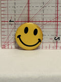 Yellow Smiling Face Button Pinback