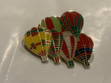 Hot Air Balloons Lapel Hat Pin EE