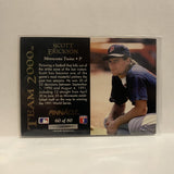 #60 of 80 Scott Erickson Team 2000 Minnesota Twins 1992 Pinnacle Baseball Card IW