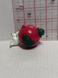 Puppy Riding in a Red Christmas Ornament Top Green Tree 101 Dalmation Disney Mcdonalds Toy Character