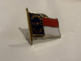 North Carolina State Flag Lapel Hat Pin EE
