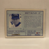 #619 Brett Butler Los Angeles Dodgers 1992 Pinnacle Baseball Card IW
