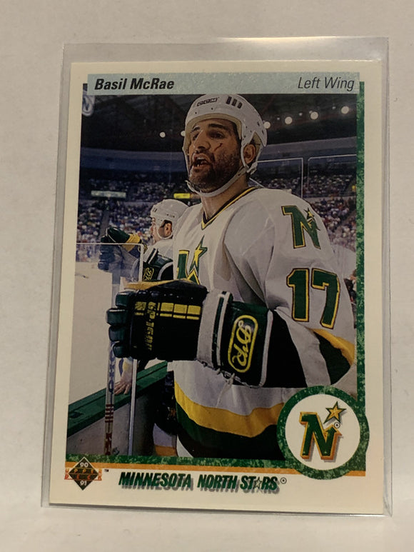 #30 Basil Mcrae Minnesota North Stars 1990-91 Score Hockey Card  NHL