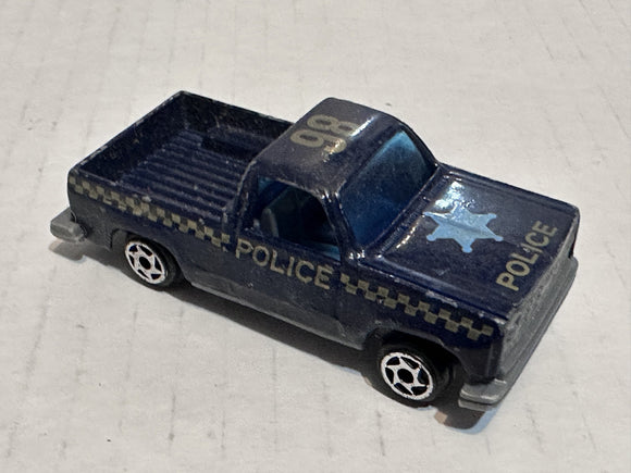 Blue Police #98 Truck Unbranded Diecast Car